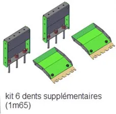 [KHA165] Kit allonge 1m65 + boulonnerie